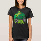 Leprechaun Dino Monster Truck St Patricks Day Todd Tシャツ (正面)