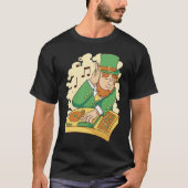 Leprechaun DJ St Patrick's Day Tシャツ (正面)