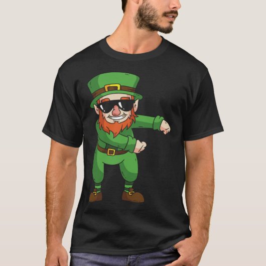 Leprechaun Floss Dance St Patrick Day Tシャツ (正面)