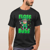 Leprechaun Floss Like A Boss St Patricks Day Boys Tシャツ (正面)