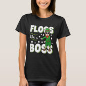 Leprechaun Floss Like A Boss St Patricks Day Boys  Tシャツ (正面)