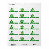 Leprechaun Frog Nameタグラベル ラベル (フルシート)
