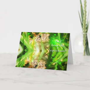 Leprechaun Frog - St. Patrick's Day Card カード