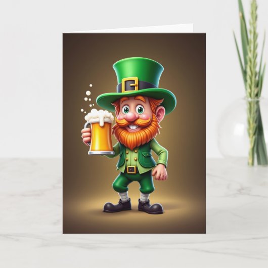 Leprechaun Fun Irish Card カード (正面)