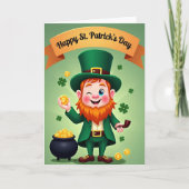 Leprechaun Gold Coins Scene Card カード (正面)