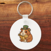 Leprechaun Guinea Pig St.Patrick's Day キーホルダー (裏面)