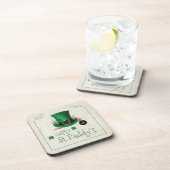 Leprechaun Hat Happy St. Paddy's ID636 コースター (右側)