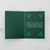 Leprechaun Hat Happy St Patrick Day Card カード (内部)