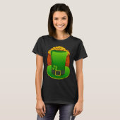 Leprechaun Hat Lucky St Patricks Day Tシャツ (正面フル)