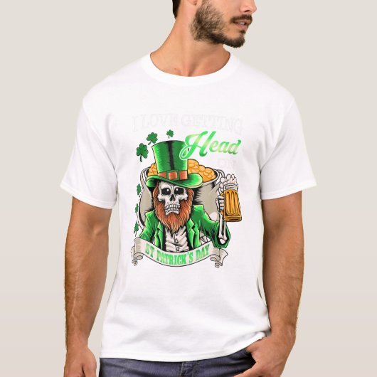 Leprechaun I Love Getting Head On Tシャツ (正面)