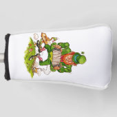 Leprechaun in Green, Happy Saint Patrick's Day ゴルフヘッドカバー (正面)