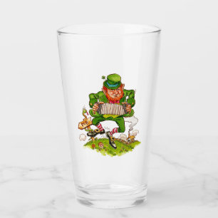 Leprechaun in Green, Happy Saint Patrick's Day タンブラーグラス