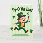 Leprechaun Joy Illustration Card カード (正面)