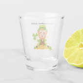 Leprechaun Juice おもしろい LeprechaunとShamrock ショットグラス (裏面)