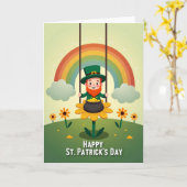 Leprechaun Luck Vector Art Card カード (黄色い花)