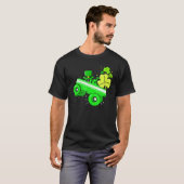 Leprechaun Monster Truck Shamrock St Patrick Day B Tシャツ (正面フル)