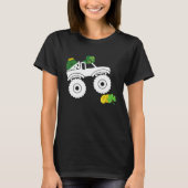 Leprechaun Monster Truck Shamrock St Patrick Day B Tシャツ (正面)