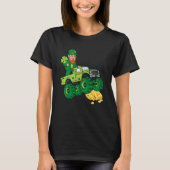 Leprechaun Monster Truck Shamrock St Patrick Day B Tシャツ (正面)