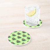 Leprechaun On Shamrock Sandstone Coaster コースター (側面)