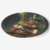 Leprechaun Pot Of Gold Paper Plates ペーパープレート (アングル)