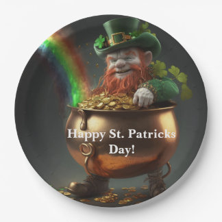 Leprechaun Pot Of Gold Paper Plates ペーパープレート