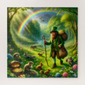 Leprechaun Pot of Gold Pursuit St Patrick's Day ジグソーパズル (横)