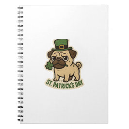 Leprechaun Pug St.Patrick's Day ノートブック