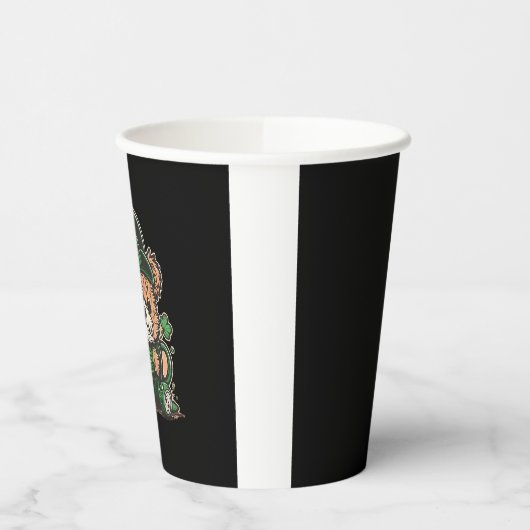 Leprechaun Puppies Sticker, St. Patrick's Day. 紙コップ (左)