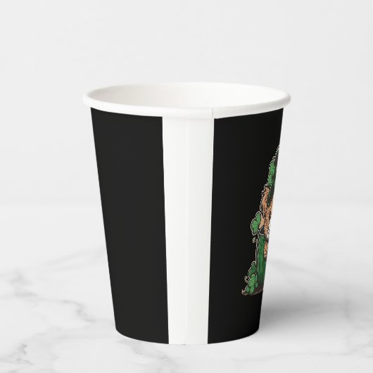 Leprechaun Puppies Sticker, St. Patrick's Day. 紙コップ (右)