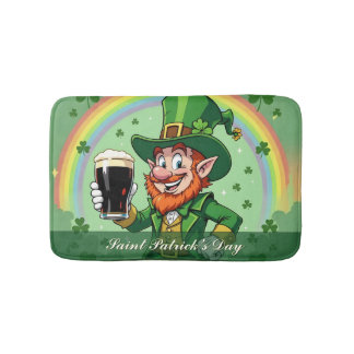 Leprechaun’s Cheers Beneath the Rainbow バスマット