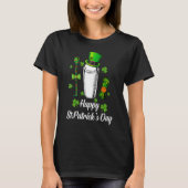 Leprechaun Shamrock Bartender Happy St Patrick's D Tシャツ (正面)