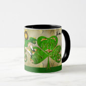 Leprechaun Shamrock "Happy St. Patrick's" マグカップ (正面右)