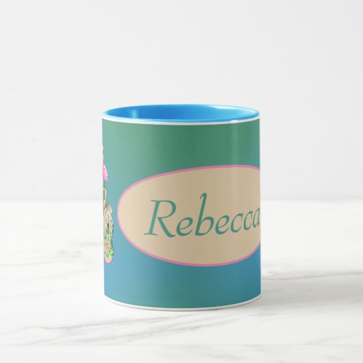 Leprechaun Shamrock St. Patrick's w/Name Mug マグカップ (中央)