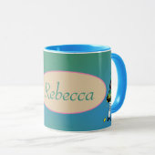 Leprechaun Shamrock St. Patrick's w/Name Mug マグカップ (正面右)