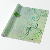 Leprechaun Shamrock Wrapping Paper ラッピングペーパー (アンロールド)