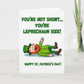 Leprechaun Size St Patricks Card カード (正面)