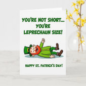Leprechaun Size St Patricks Card カード (黄色い花)