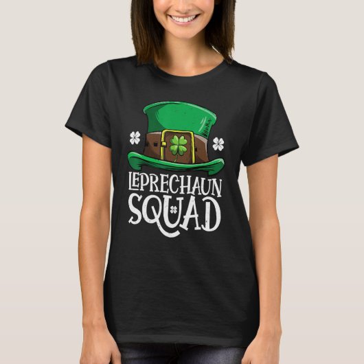 Leprechaun Squad St Patricks Day Boys Kids Men Cos Tシャツ (正面)