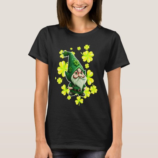 Leprechaun St Patrick's Day Leprechaun Shamrock Tシャツ (正面)