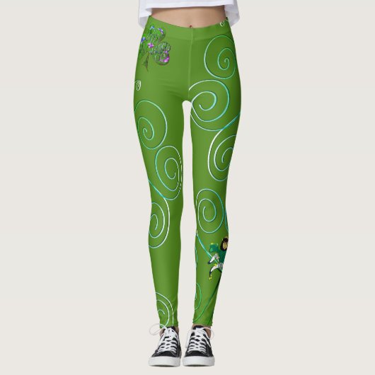 Leprechaun St. Patrick's Leggings レギンス (正面)
