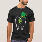 Leprechaun Tooth Shamrock St Patrick Day Dentist D Tシャツ (正面)
