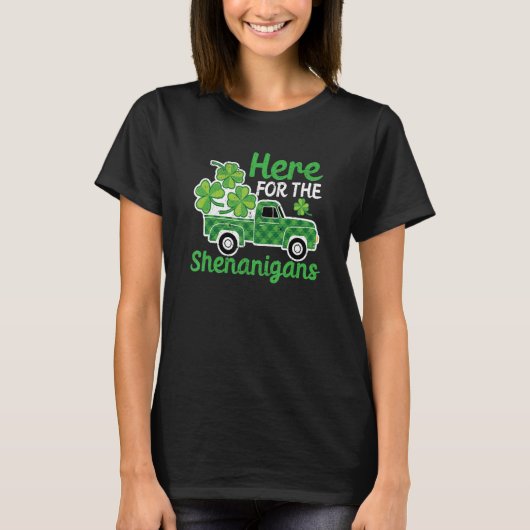 Leprechaun Truck St Patricks Day Here For The Shen Tシャツ (正面)