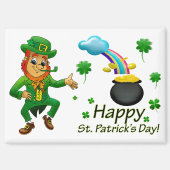 Leprechaun With Rainbow Magnet マグネット (正面)