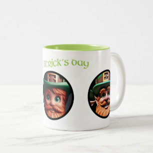 Leprechaunsあなたの画像を追加St Patrick TTM ツートーンマグカップ
