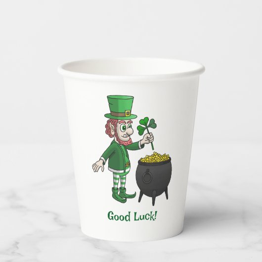 Leprechauns Good Luck 紙コップ (裏面)
