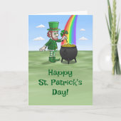 Leprechauns Happy St. Patrick's Day  カード (正面)