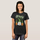 Leprechauns Leopard Shamrock Happy St Patricks Day Tシャツ (正面フル)
