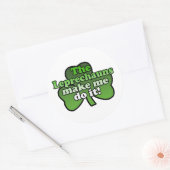 Leprechauns Make Me It Sticker ラウンドシール (封筒)