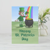 Leprechaun's pot of gold for St. Patrick's Day シーズンカード (スタンド正面)