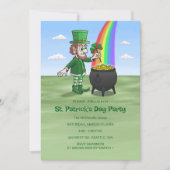 Leprechauns St. Patrick's day party 招待状 (正面)